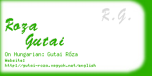 roza gutai business card