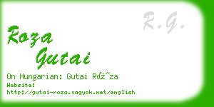 roza gutai business card